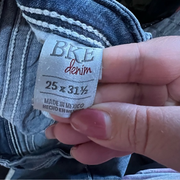 BKE Sabrina Low Rise Boot Cut Thick Stitch Denim Jeans - Picture 11 of 11